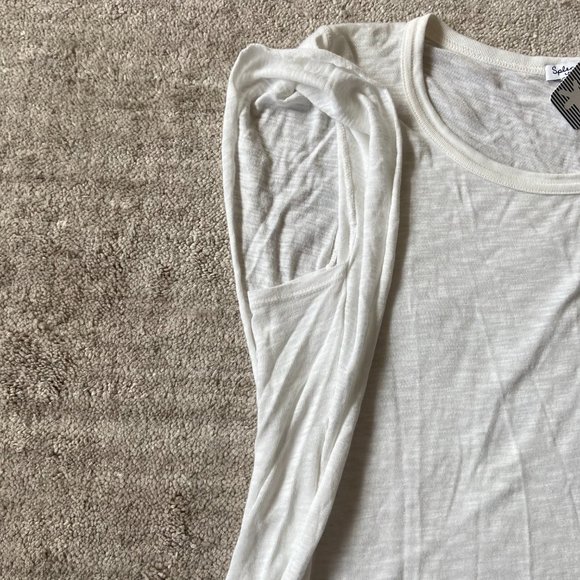 Splendid White Ruffle Top NWT - Picture 8 of 10